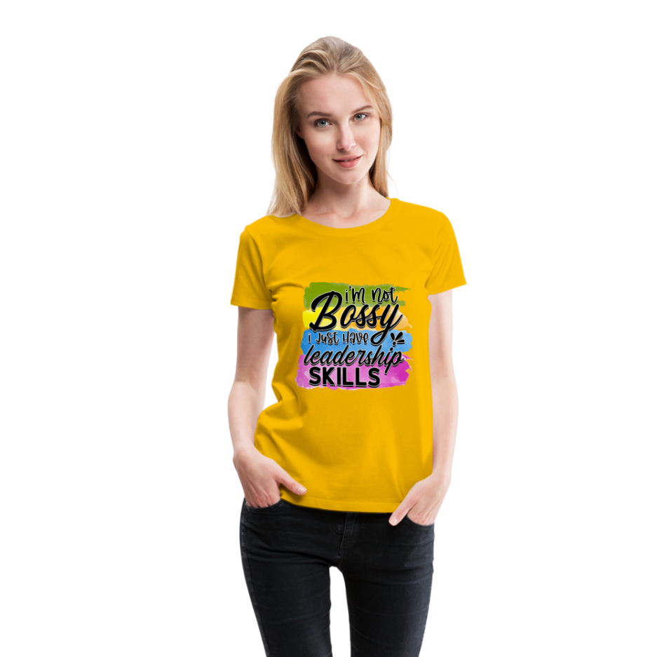 Women’s Premium T-Shirt (Not Bossy) - Image 4